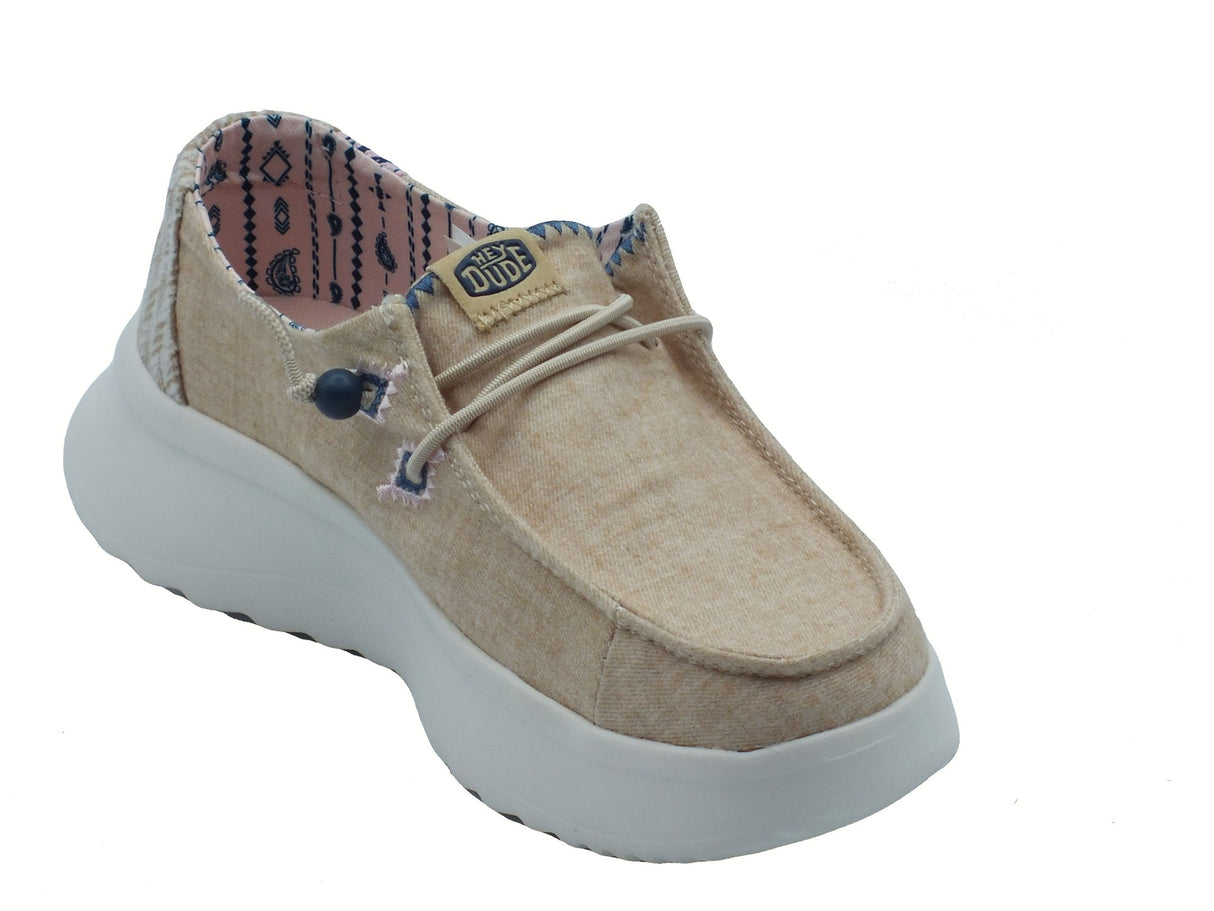 Hey Dude HeyDude 41946 Wendy peak Chambray Woven Tan Scarpe per Donna in tessuto tanganica Tan
