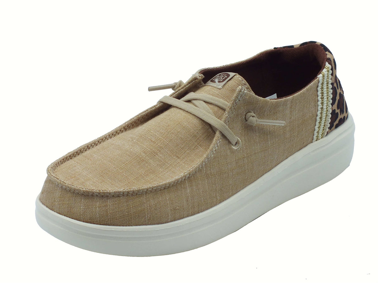 Hey Dude HeyDude 43780 Wendy Rise Animal Tan Multi Scarpe per Donna in tessuto Tan Multi