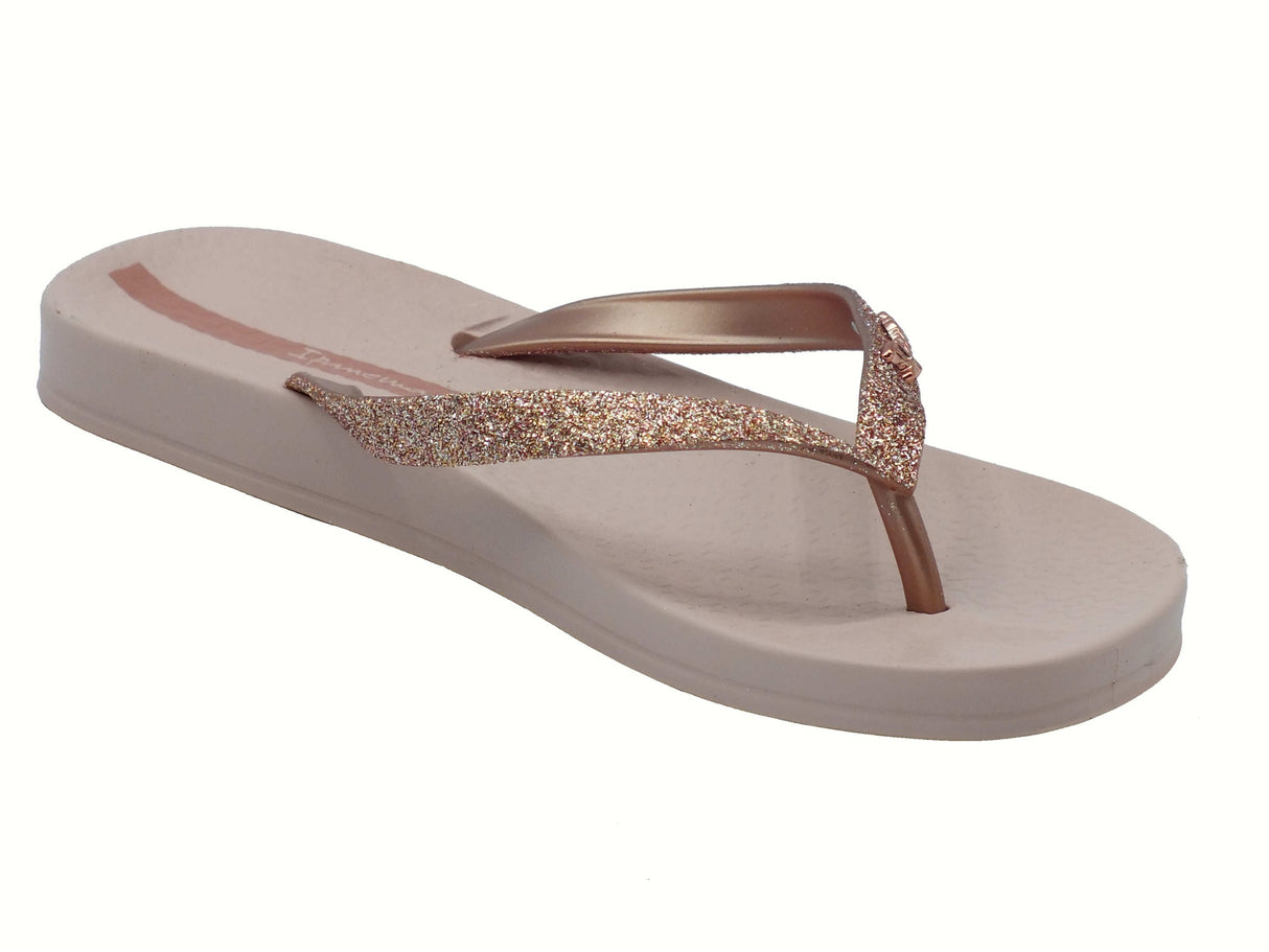 Ipanema Ipanema 83140 Lolita Glitter Pink Infradito con zeppa bassa per Donna in gomma rosa Pink