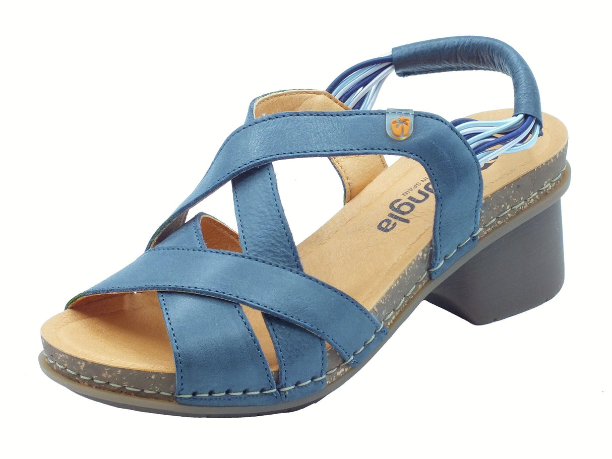 Jungla Jungla Sandali tacco alto Donna 8203 Nevada Martino Palm Camila pelle blu blu