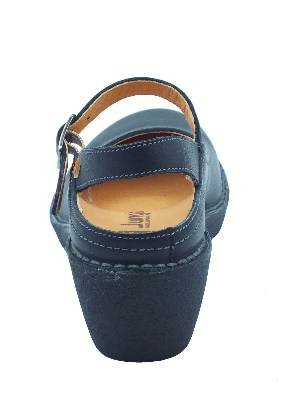 Jungla Jungla 8350 Loto Negro Praga Ballerine con cinturino per Donna in pelle nera Nero