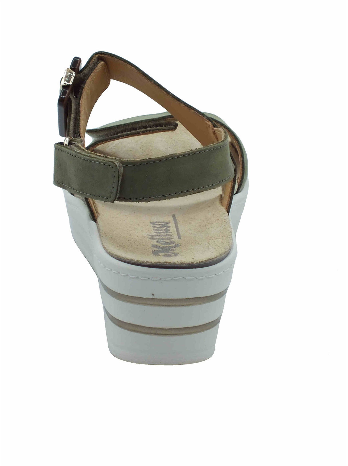Melluso Melluso 019227Z Verde Sandali per Donna in scamosciato con triplo stretch Verde