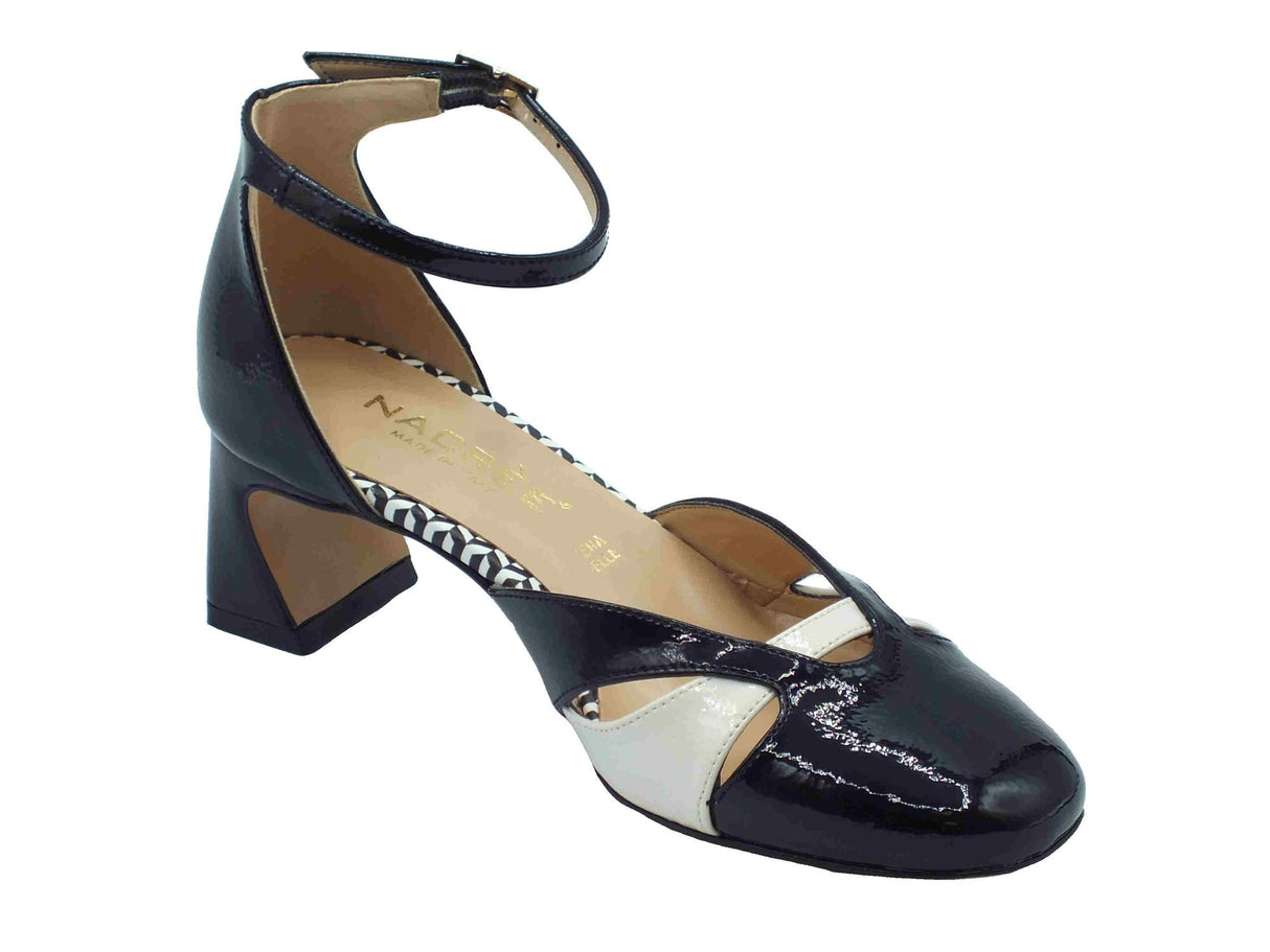 Nacrèe Nacrèe 2391018 Napl Nero Burro Sandali eleganti per Donna con tacco basso Nero