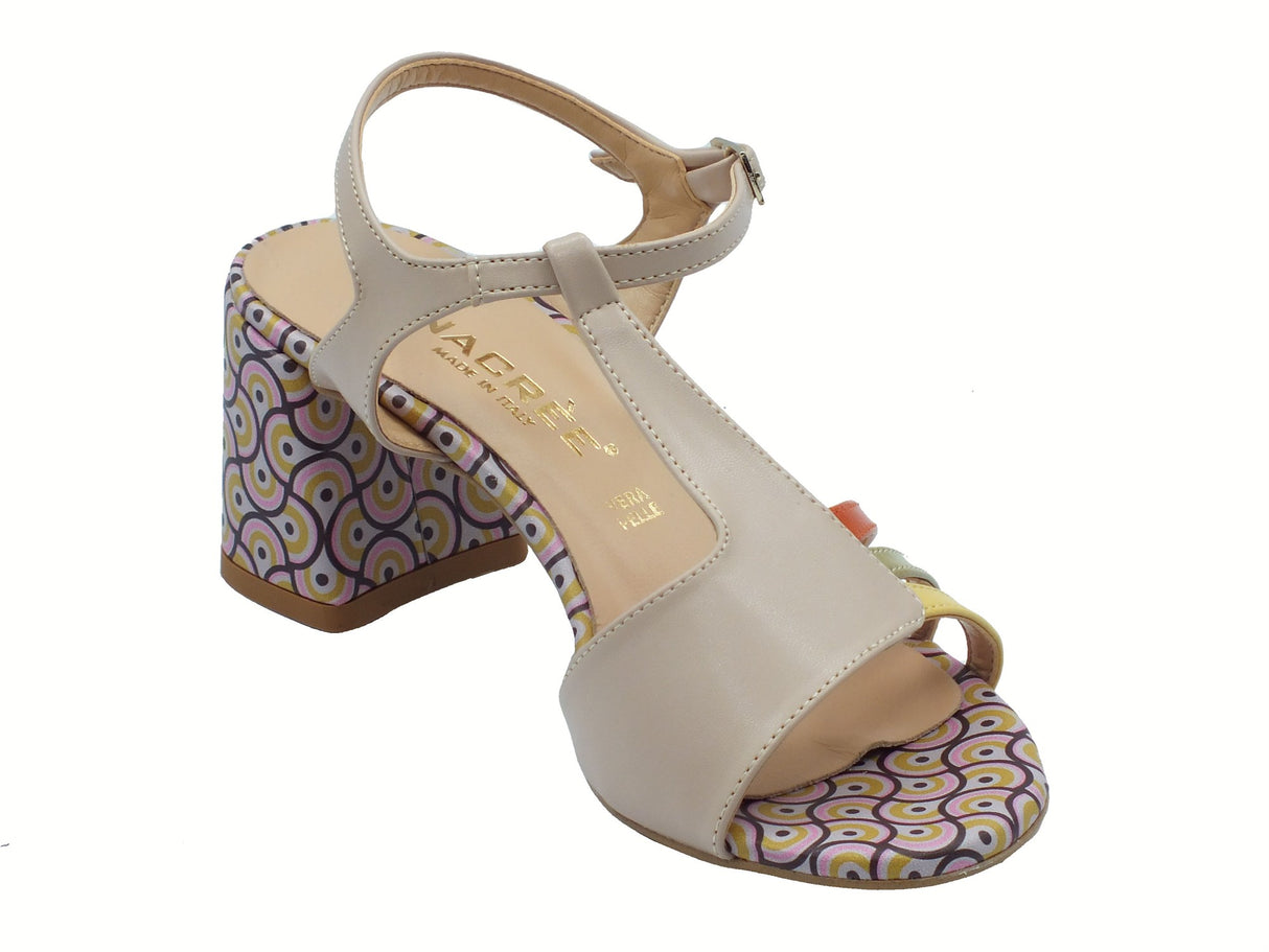 Nacrèe Nacrèe 762004 Cap NudPaSa Nude Sandali per Donna in ecopelle rosa con tacco medio Nude