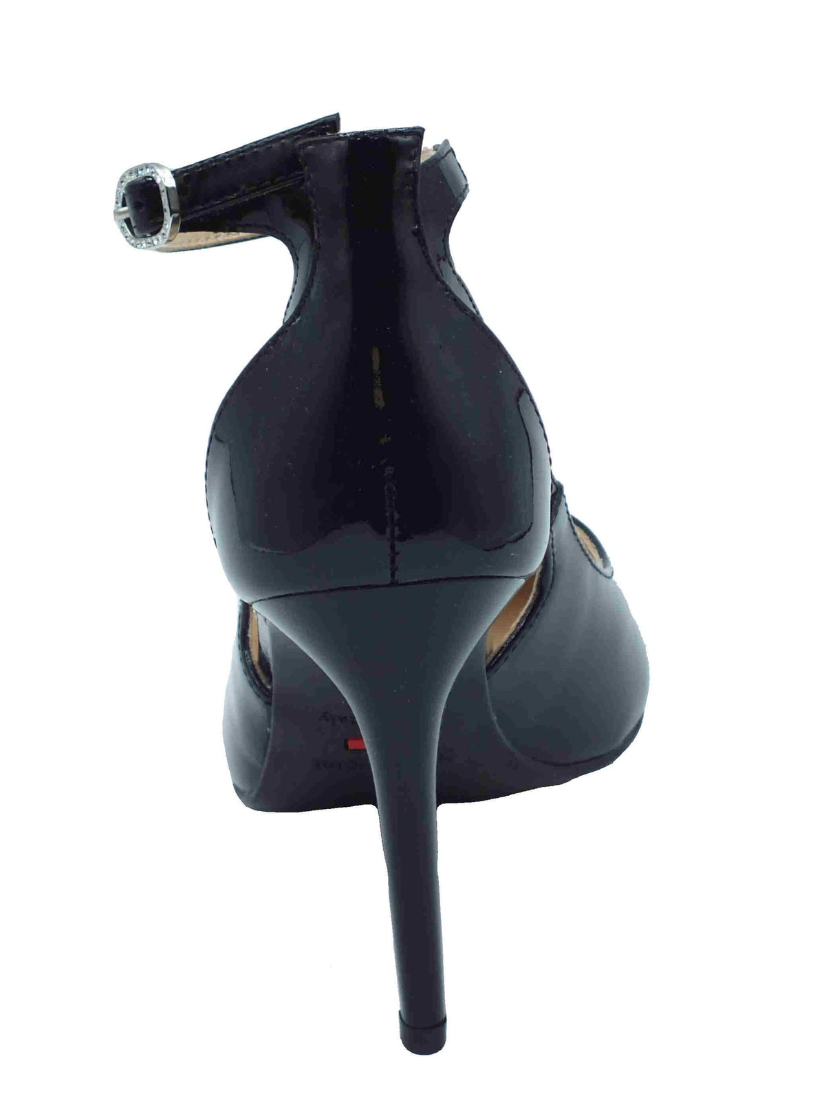 Nero Giardini NeroGiardini E512200D Vernice Nero Decoltè elegante per donna con cinturino e tacco alto Nero