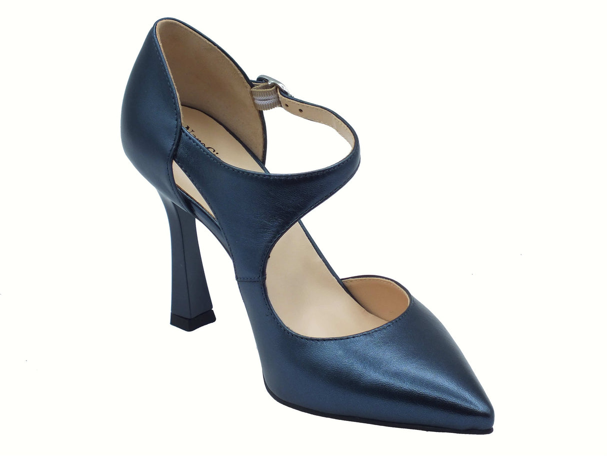 Nero Giardini NeroGiardini E512220DE Laminato Oceano Decoltè elegante per Donna in pelle con tacco alto Laminato Oceano