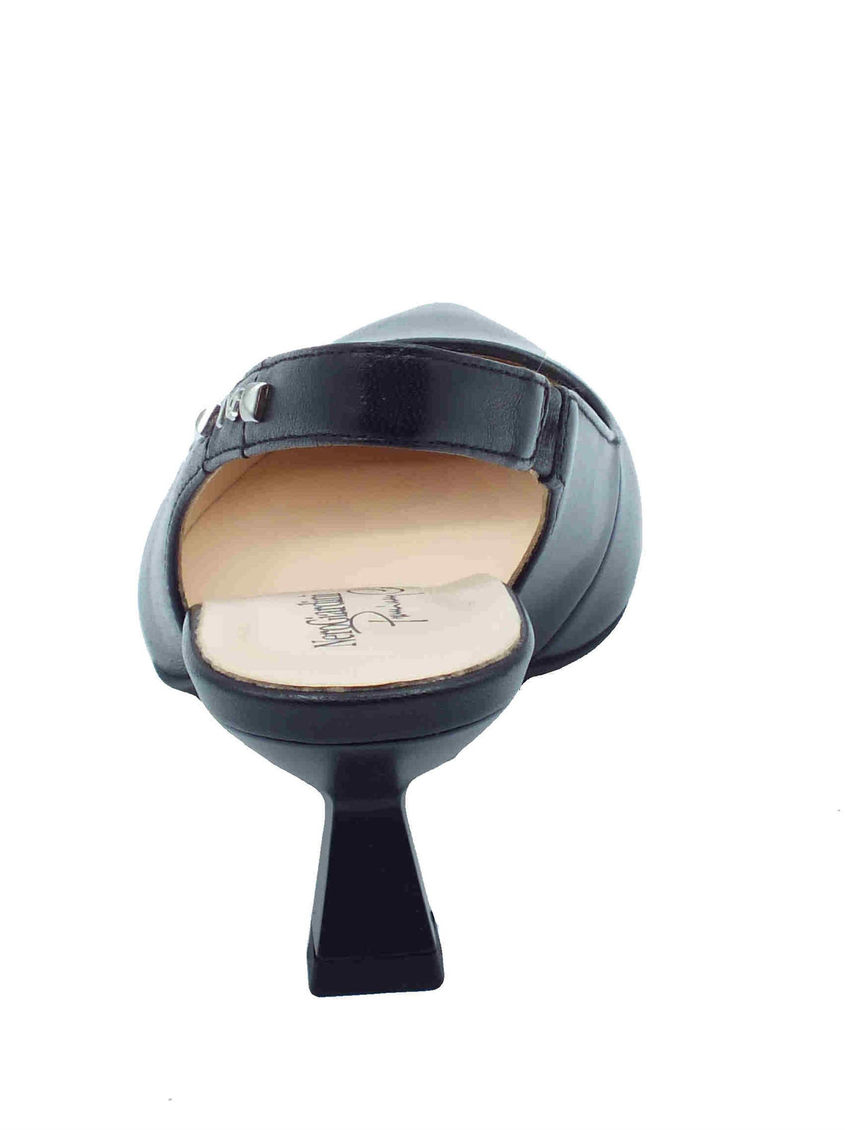 Nero Giardini NeroGiardini E512250DE Nappa Pand. Nero Sandali eleganti per donna con cinturino e tacco basso Nero