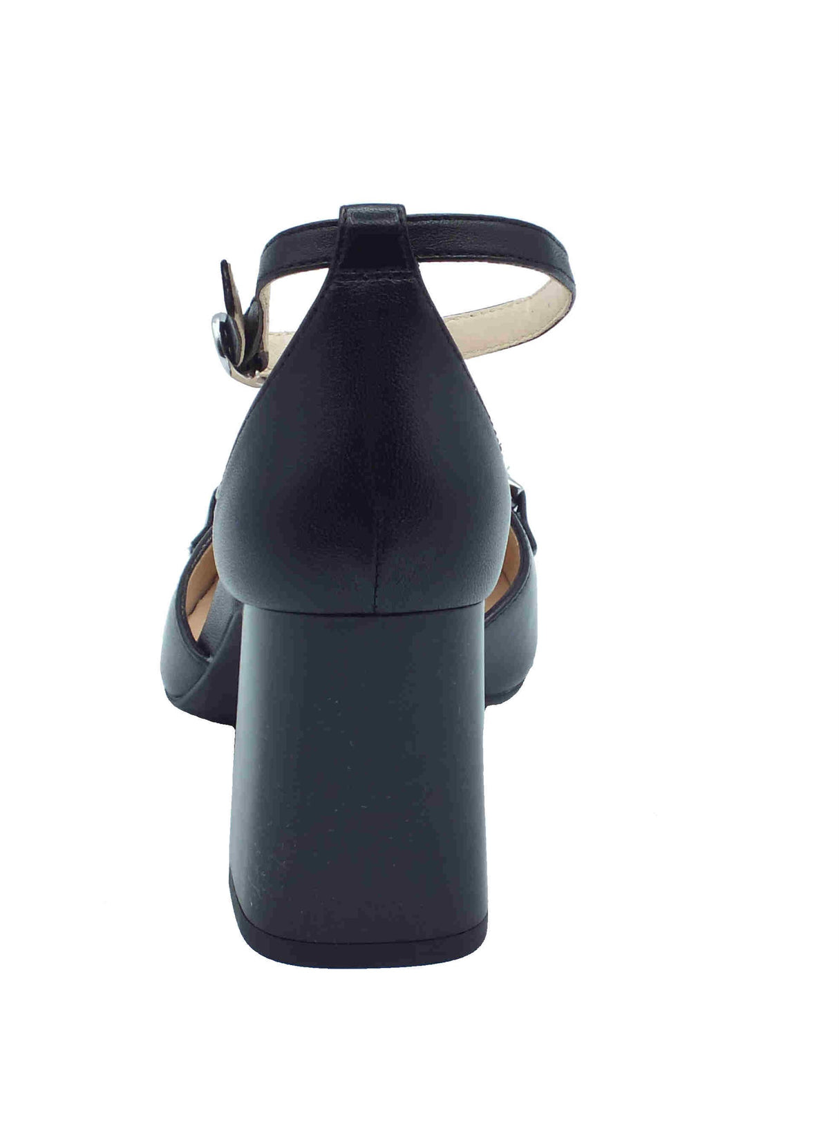 Nero Giardini NeroGiardini E512311D Nappa Pandora Nero Decoltè elegante per donna con cinturino e tacco alto Nero