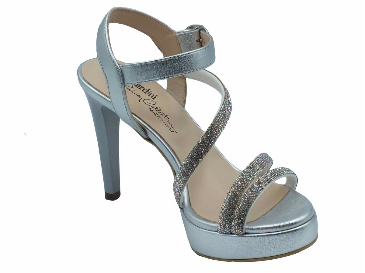 Nero Giardini Nero Giardini Sandali tacco alto Donna E513150DE Laminato Argento pelle argento Argento