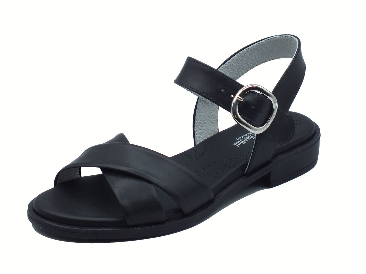 Nero Giardini Nero Giardini Sandali tacco basso Donna E513400D Barolo Nero pelle nero Nero