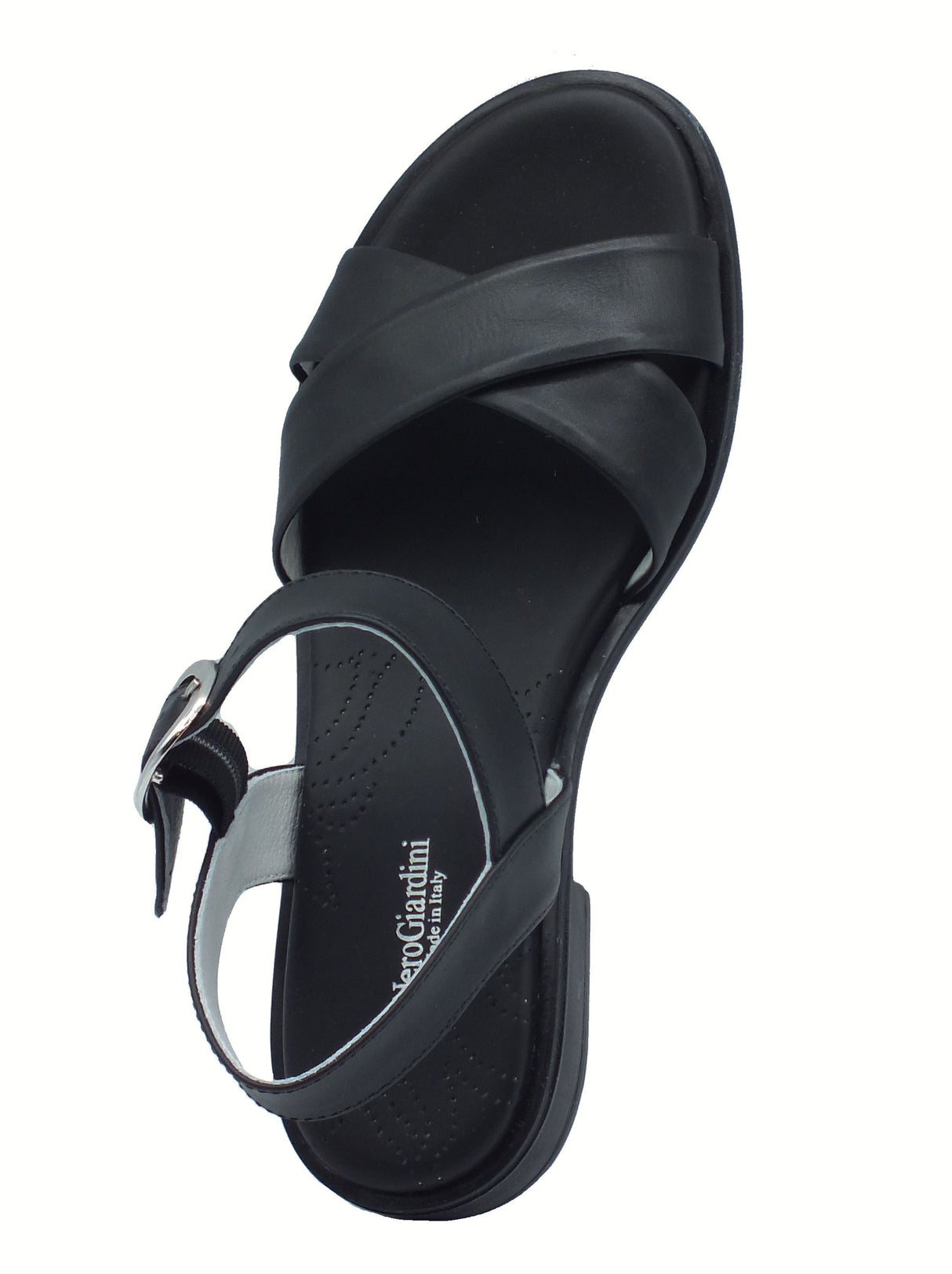 Nero Giardini Nero Giardini Sandali tacco basso Donna E513400D Barolo Nero pelle nero Nero