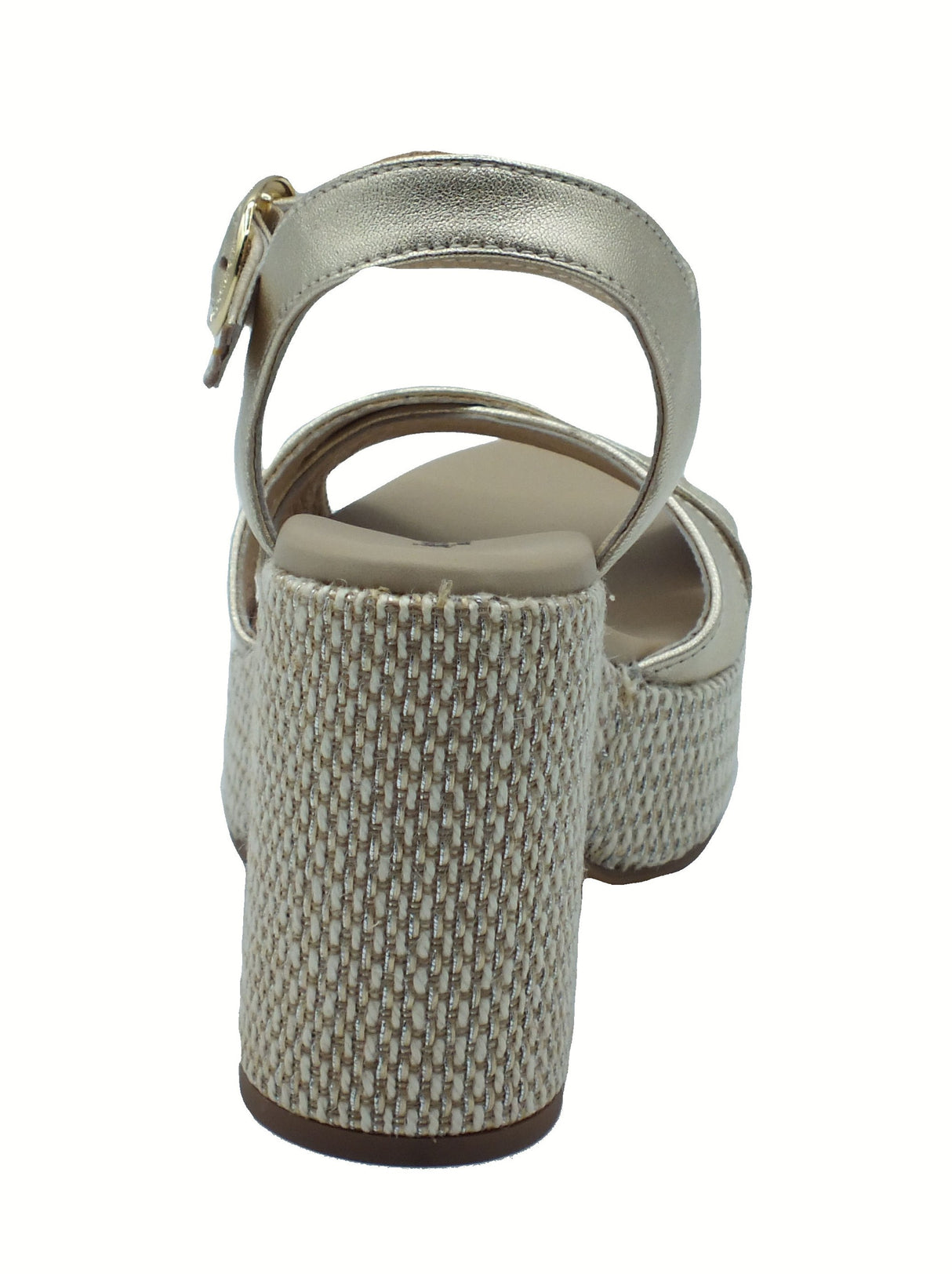 Nero Giardini NeroGiardini E513631D Etoile MieleSandali per Donna in pelle con fibietta e tacco alto lino