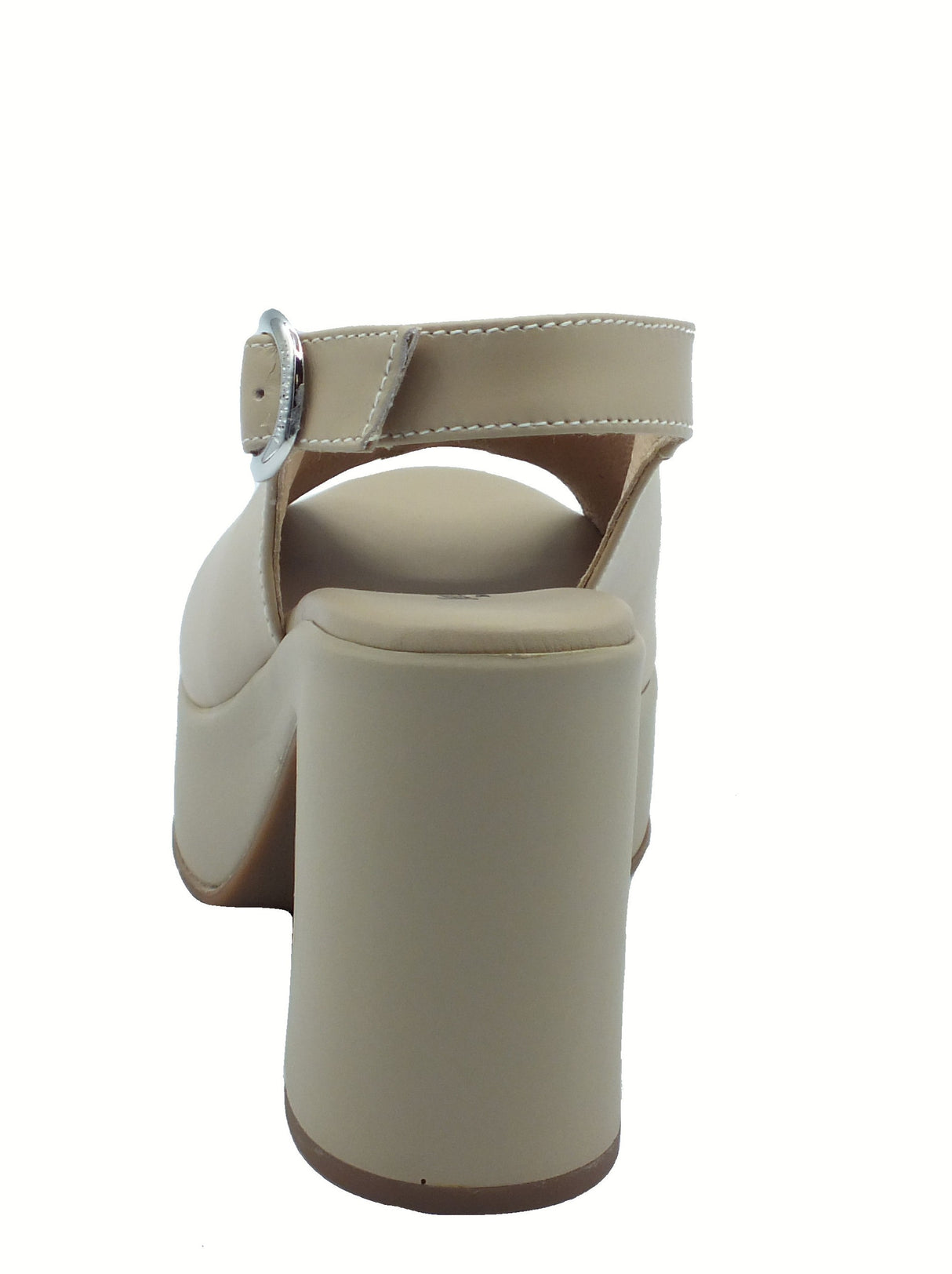 Nero Giardini NeroGiardini E513645D Tamigi Lino Sandali per Donna in pelle con fibietta e tacco alto Lino