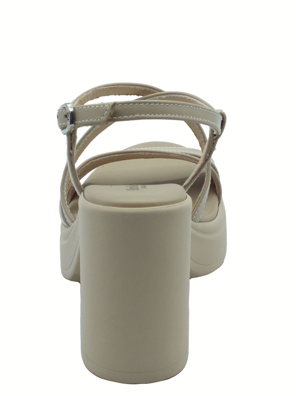 Nero Giardini NeroGiardini E513660D Barolo Lino Sandali per Donna in pelle con fibietta e tacco alto Lino