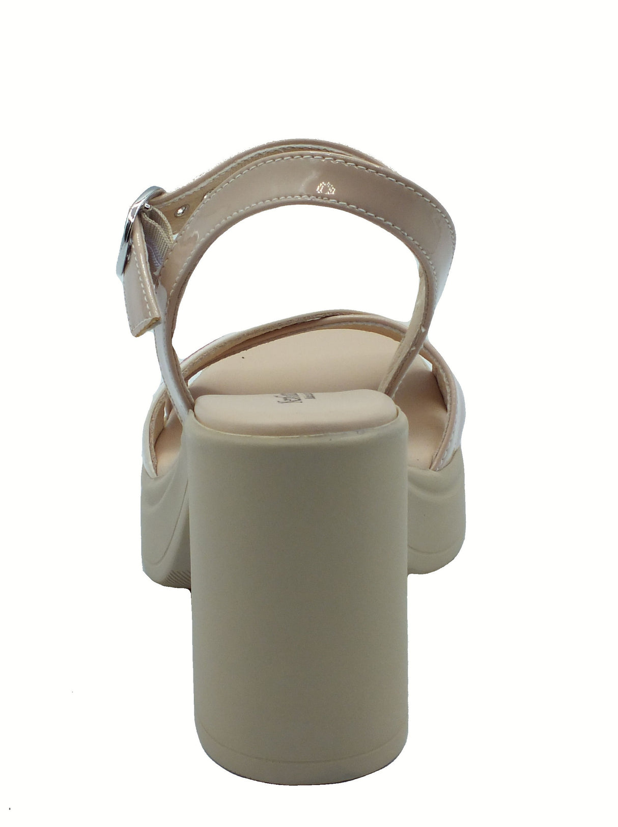 Nero Giardini NeroGiardini E513662D Cristallo Venus Papavero Sandali per Donna in pelle con fibietta e tacco alto beige