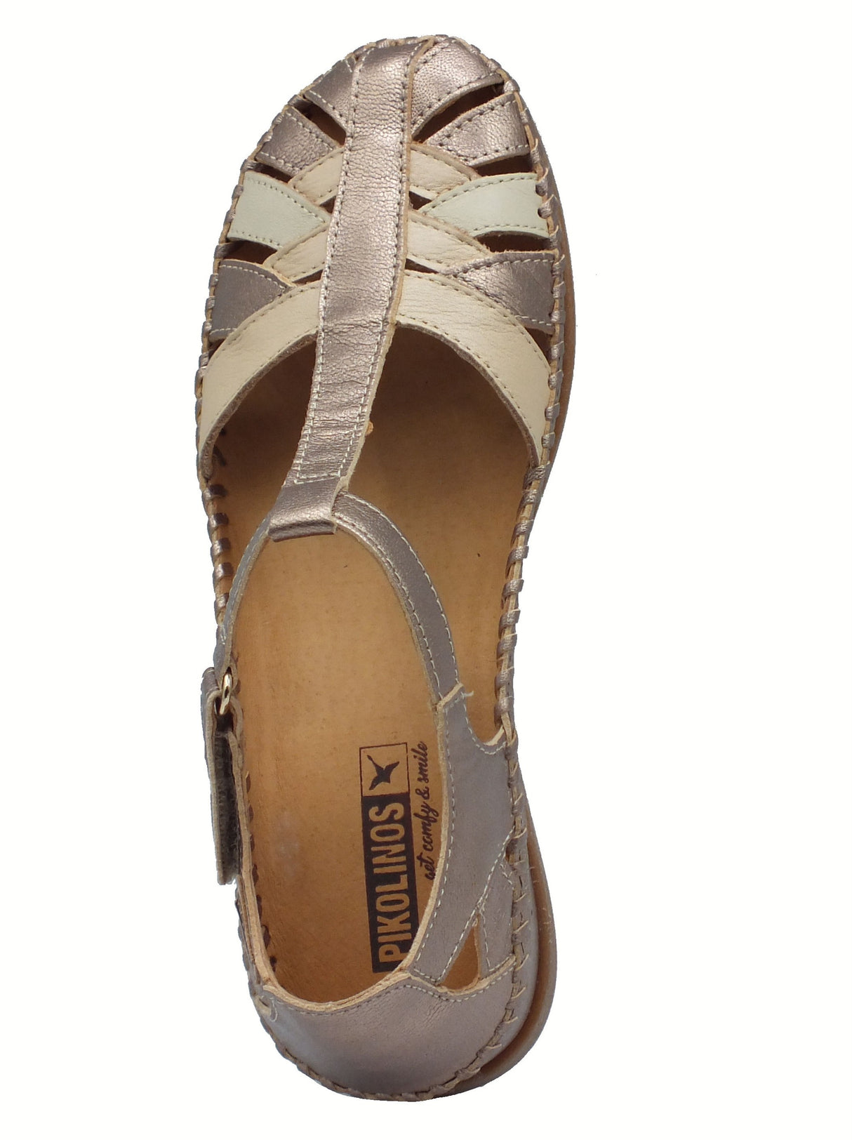 Pikolinos Pikolinos 0705C1 Stone Sandali per Donna in pelle marrone con strappo Stone