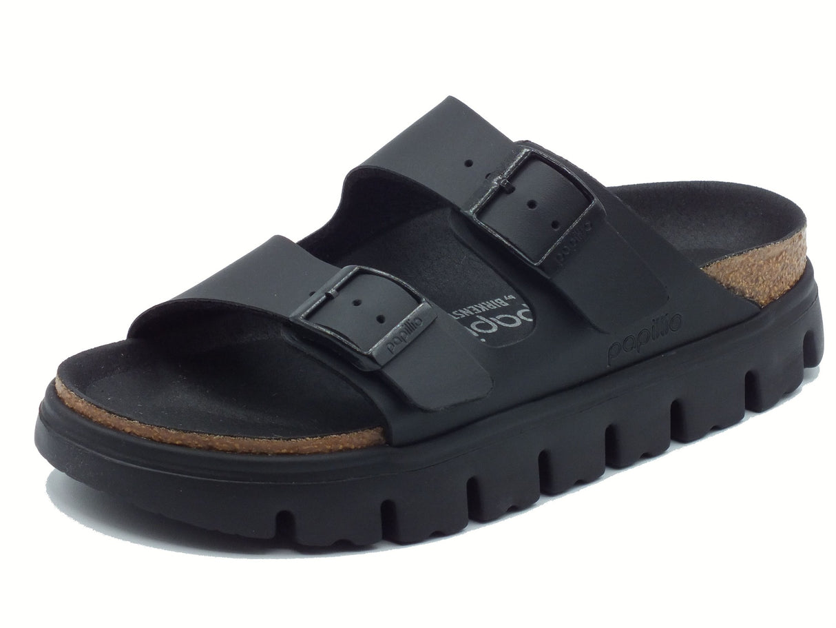 Papillio Papillio 1029077 Arizona Pap Chunky Black Sandali per Donna con doppia fibia Black