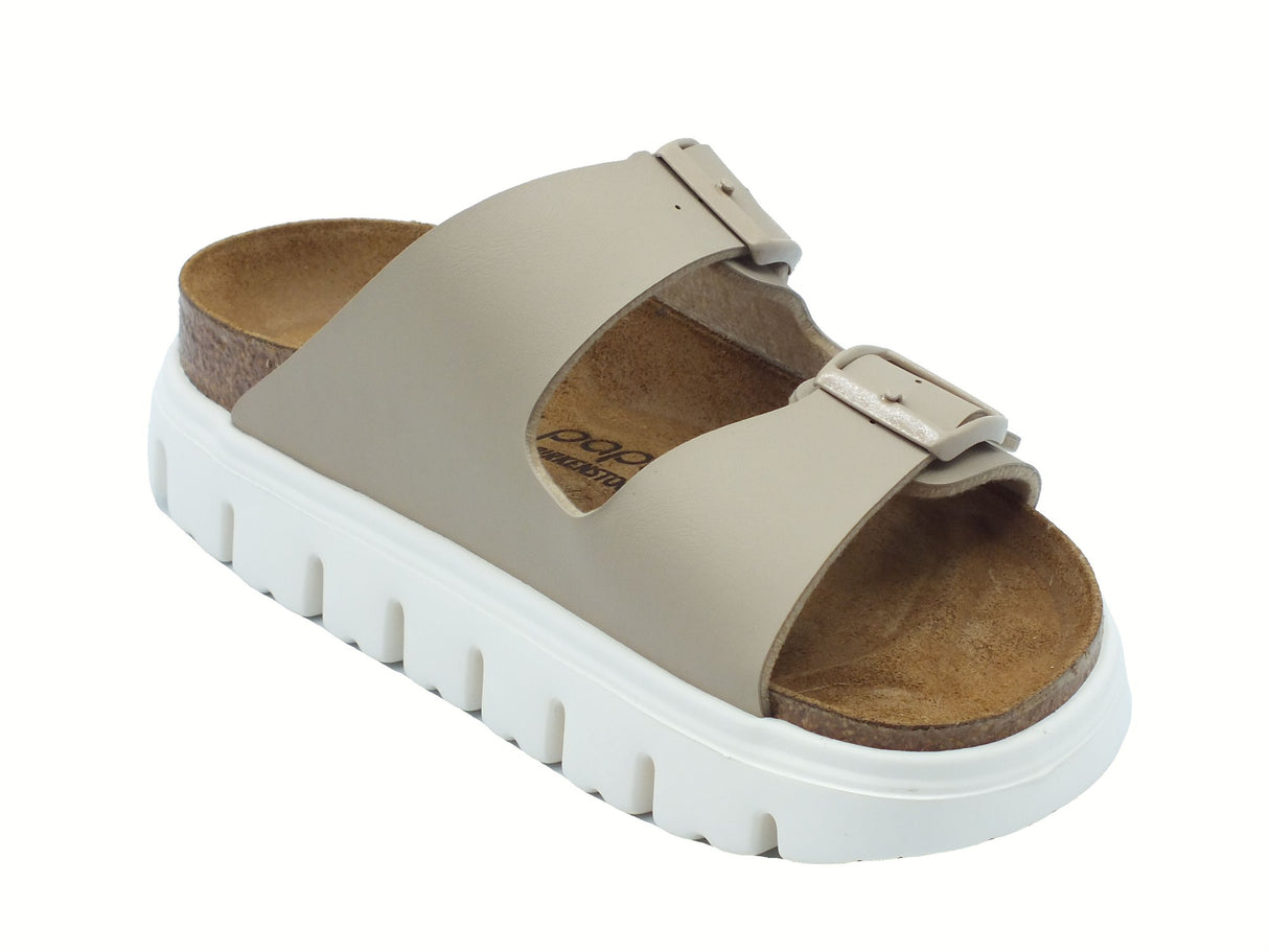 Papillio Papillio 1029094 Arizona Pap Chunky Sandcastle Sandali per Donna con doppia fibia Sandcastle