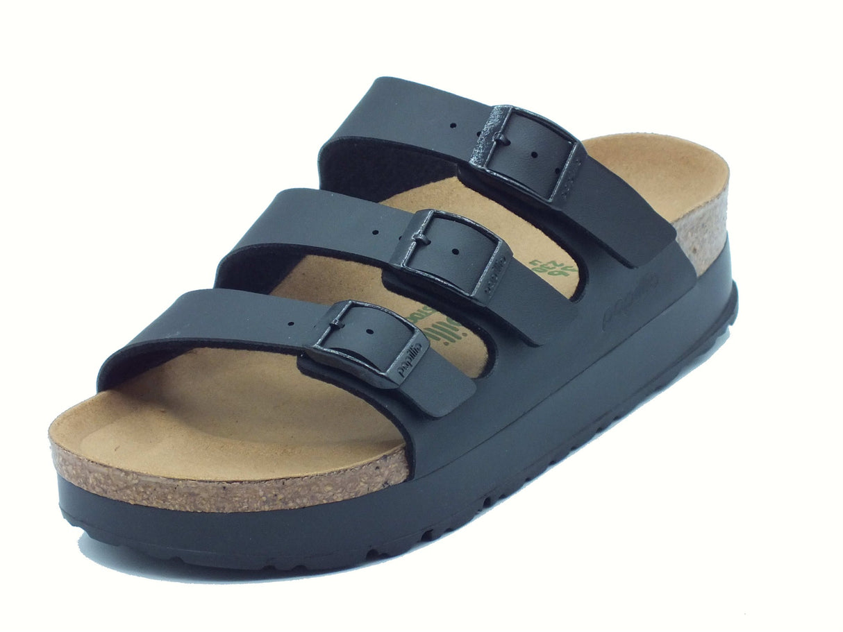 Papillio Papillio Sandali zeppa bassa Donna 1029737 Florida III Pap Flex Platform Black sintetico nero Black
