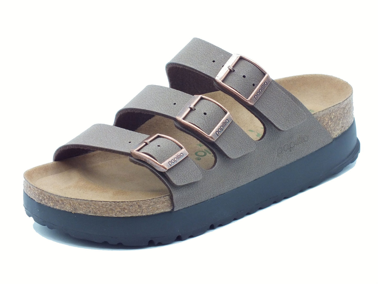 Papillio Papillio 1029741 Florida III Pap Flex Platform Mocca Sandali per Donna con tripla fibia Mocca