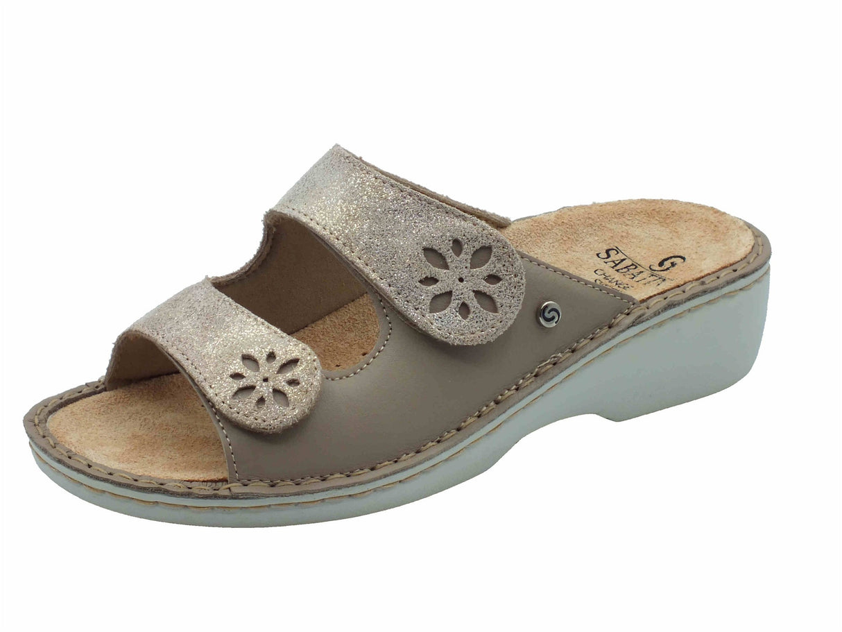 Sabatini Sabatini Sandali zeppa bassa Donna S1523 C. Nicole Murano Soft Beige pelle beige Beige