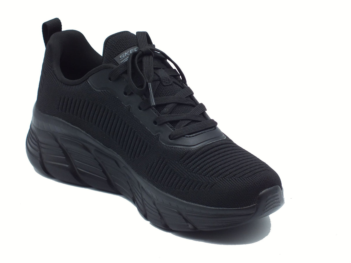 Skechers Skechers 117385 Bobs Sport Flying Black Scarpe Sportive per Donna in tessuto nero Nero