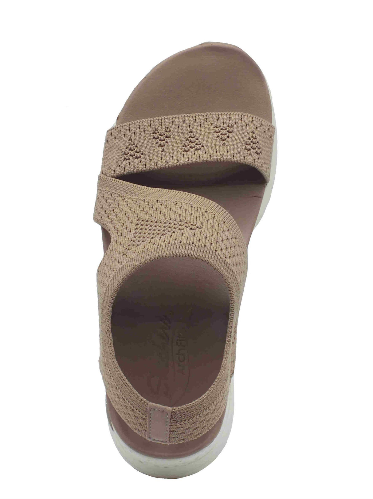 Skechers Skechers Arch Fit 119458 Brightest Day Mocha Sandali per Donna in tessuto elasticizzato marrone Mocha