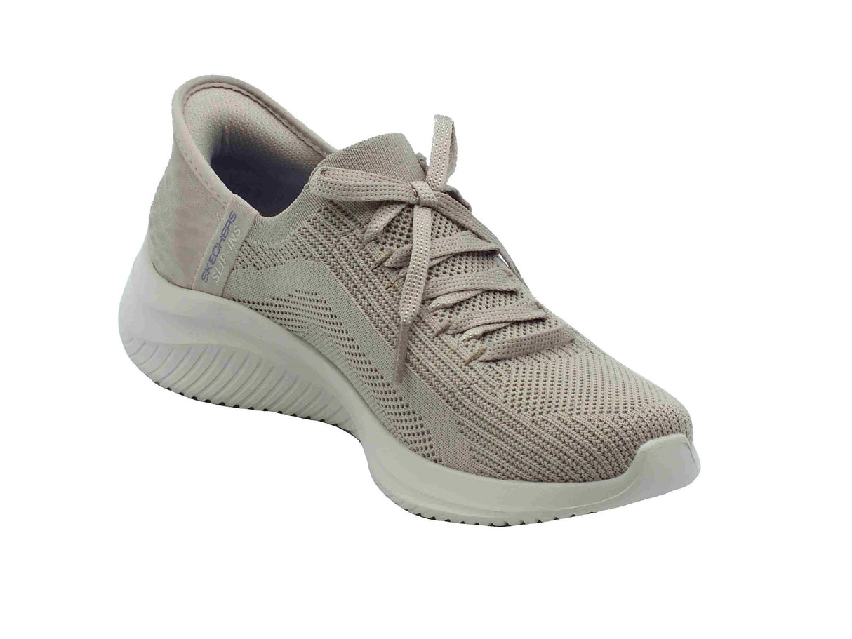 Skechers Skechers Slip-Ins 149710 Brilliant Path Taupe Scarpe Sportive per Donna in tessuto Taupe