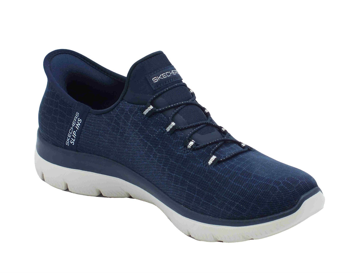 Skechers Skechers 150128 Summits Classy Night Navy Slip-On per Donna in tessuto blu Navy