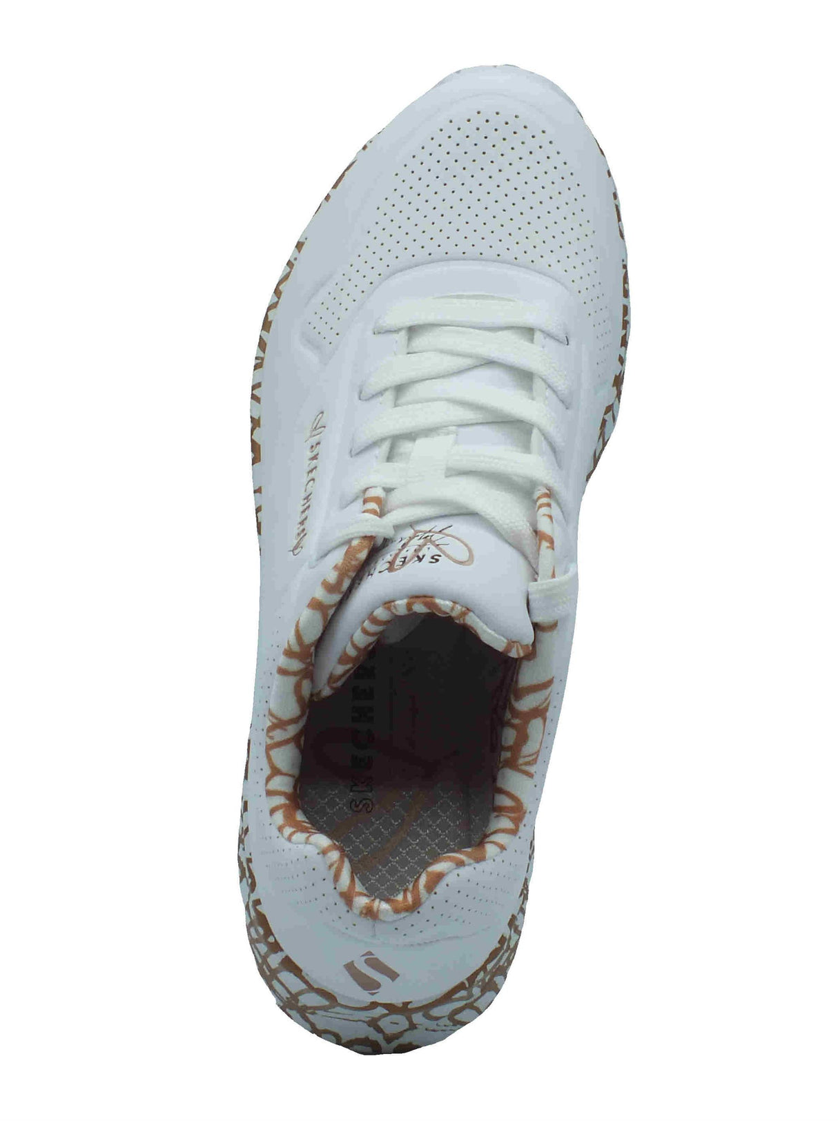 Skechers Skechers Los Angeles 155506 Uno Loving Love White Gold Scarpe Sportive per Donna in ecopelle White