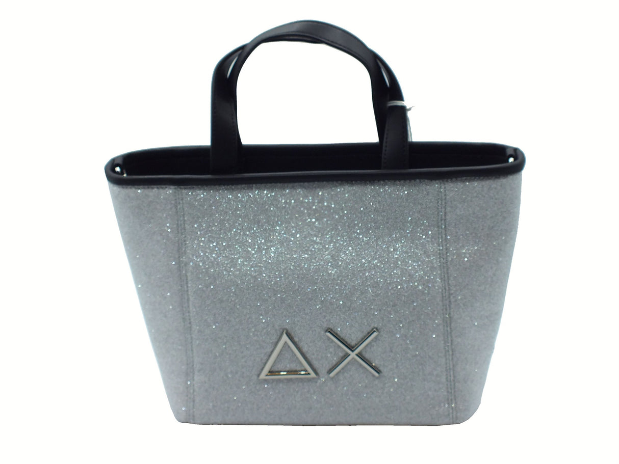 SUN68 SUN68 Z35266 Argento Borsa Shopping Sportiva per Donna in tessuto glitter Argento