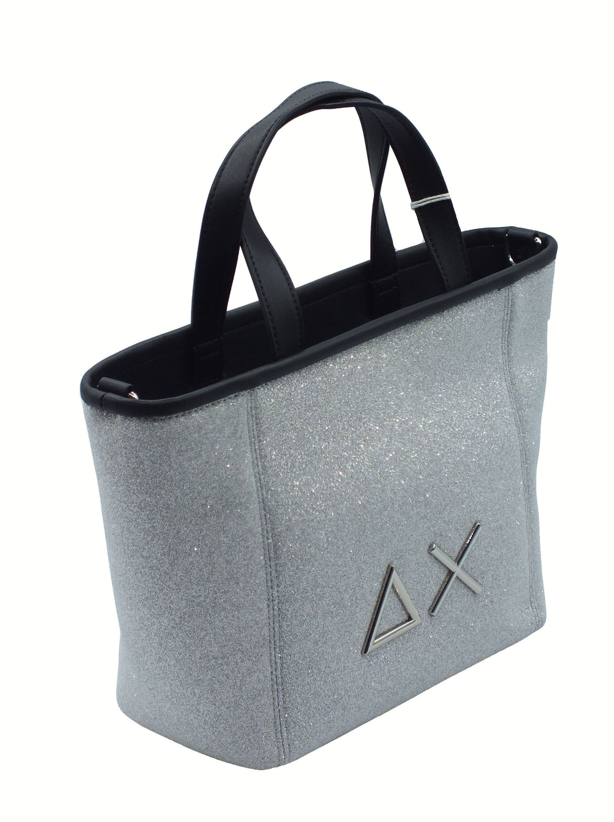 SUN68 SUN68 Z35266 Argento Borsa Shopping Sportiva per Donna in tessuto glitter Argento