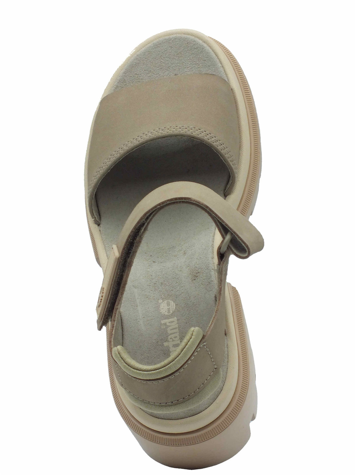 Timberland Timberland 0A6294 Everleigh Backstrap Light Taupe Sandali per Donna in pelle Taupe