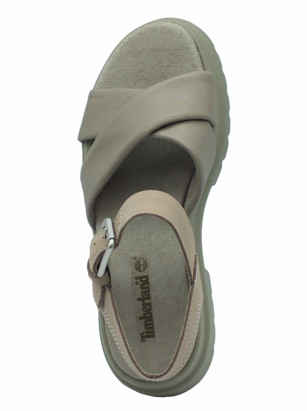 Timberland Timberland 0A63H4 London Vibe Backstrap Light Taupe Sandali per Donna in pelle Taupe