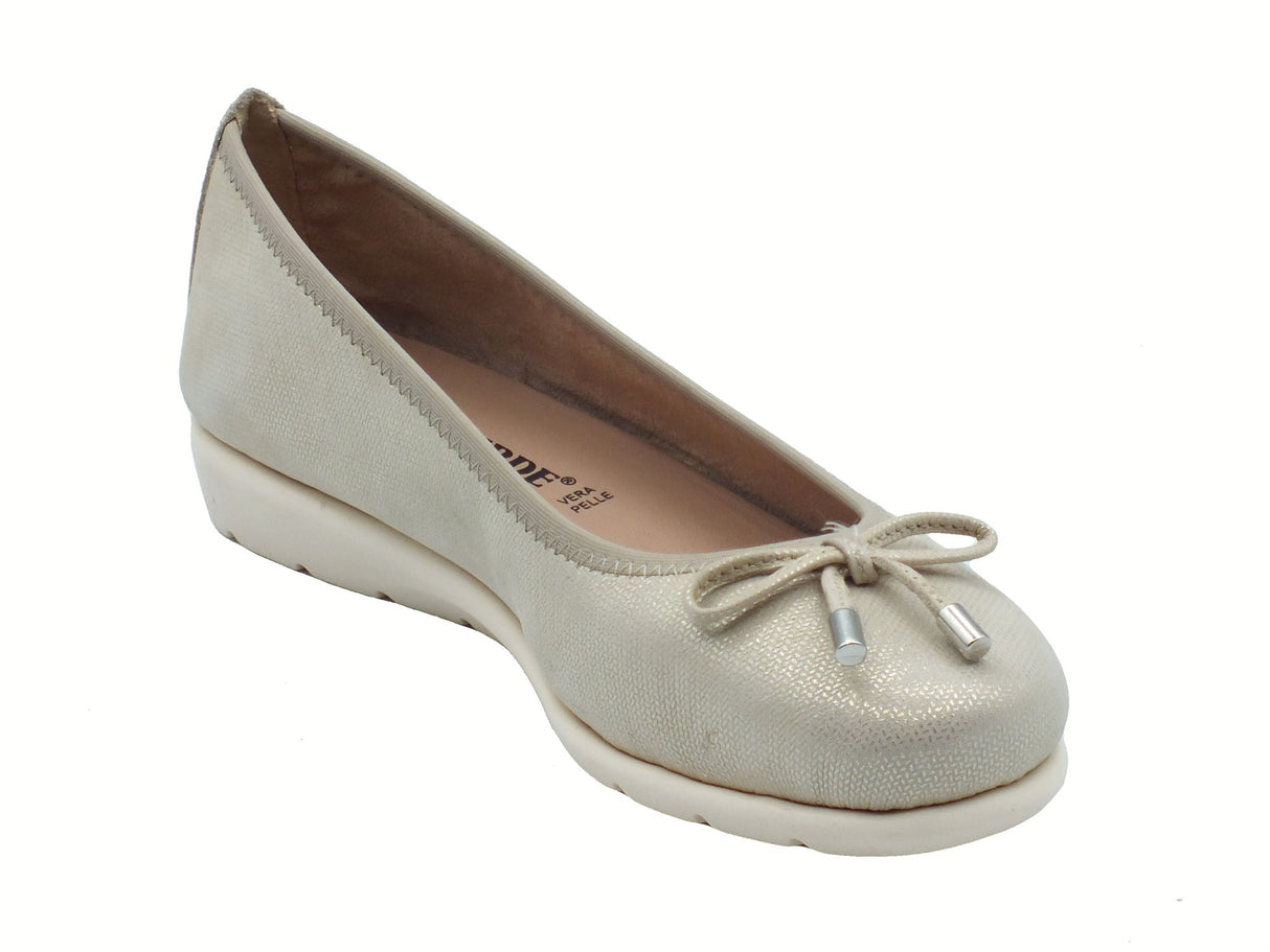 Valleverde Valleverde Ballerine Donna VS10100C Camoscio Beige pelle beige Beige