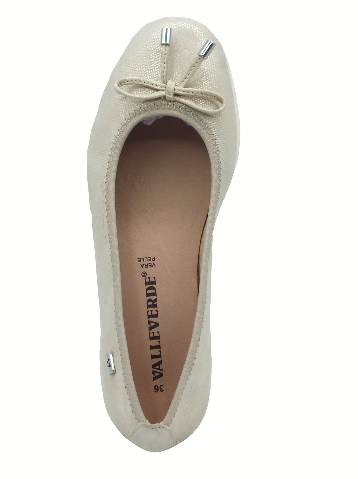 Valleverde Valleverde Ballerine Donna VS10100C Camoscio Beige pelle beige Beige