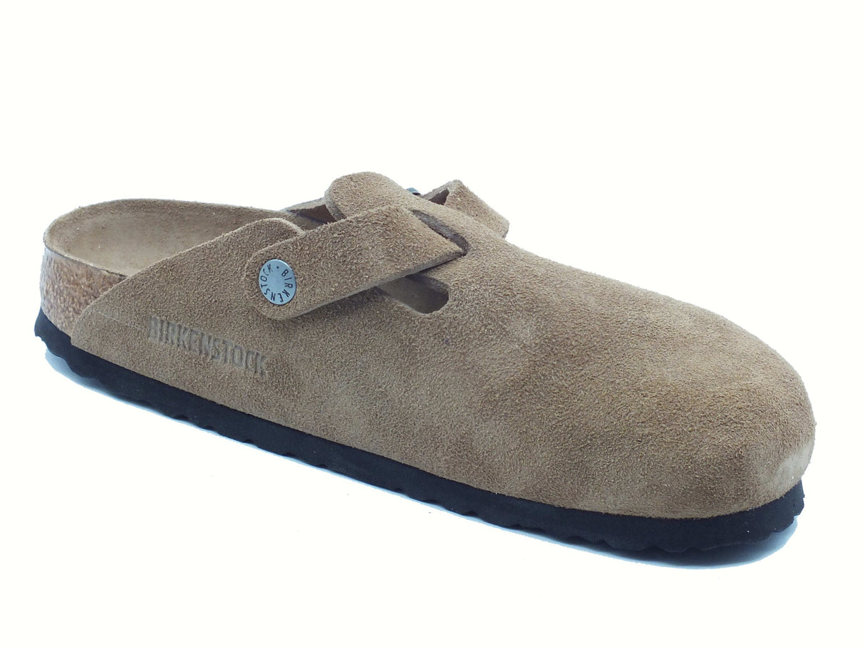 Birkenstock Birkenstock 1030861 Boston Bs Dark Tea Tonal Sandali per Donna in camoscio marrone Dark Tea Tonal