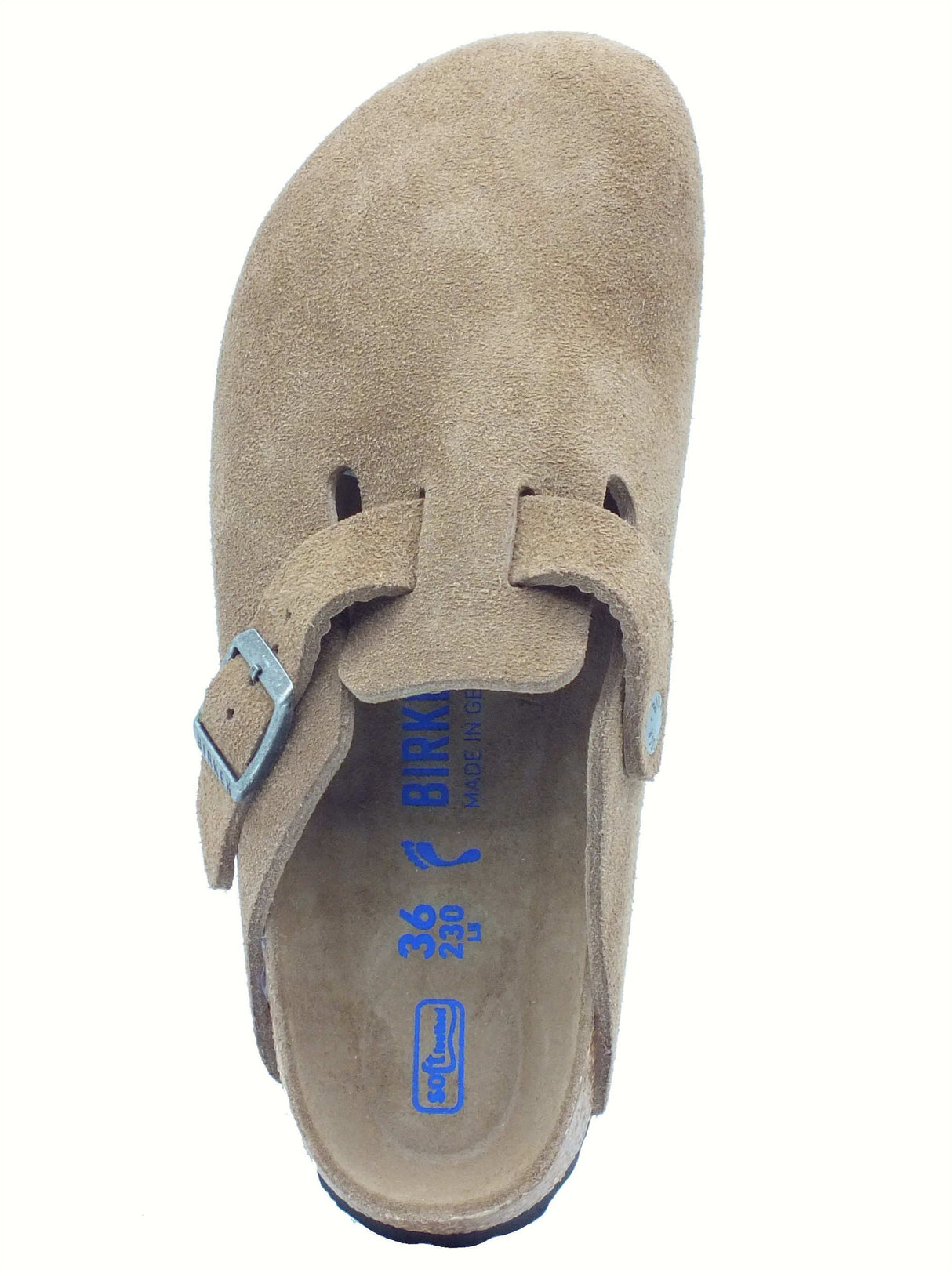 Birkenstock Birkenstock 1030861 Boston Bs Dark Tea Tonal Sandali per Donna in camoscio marrone Dark Tea Tonal