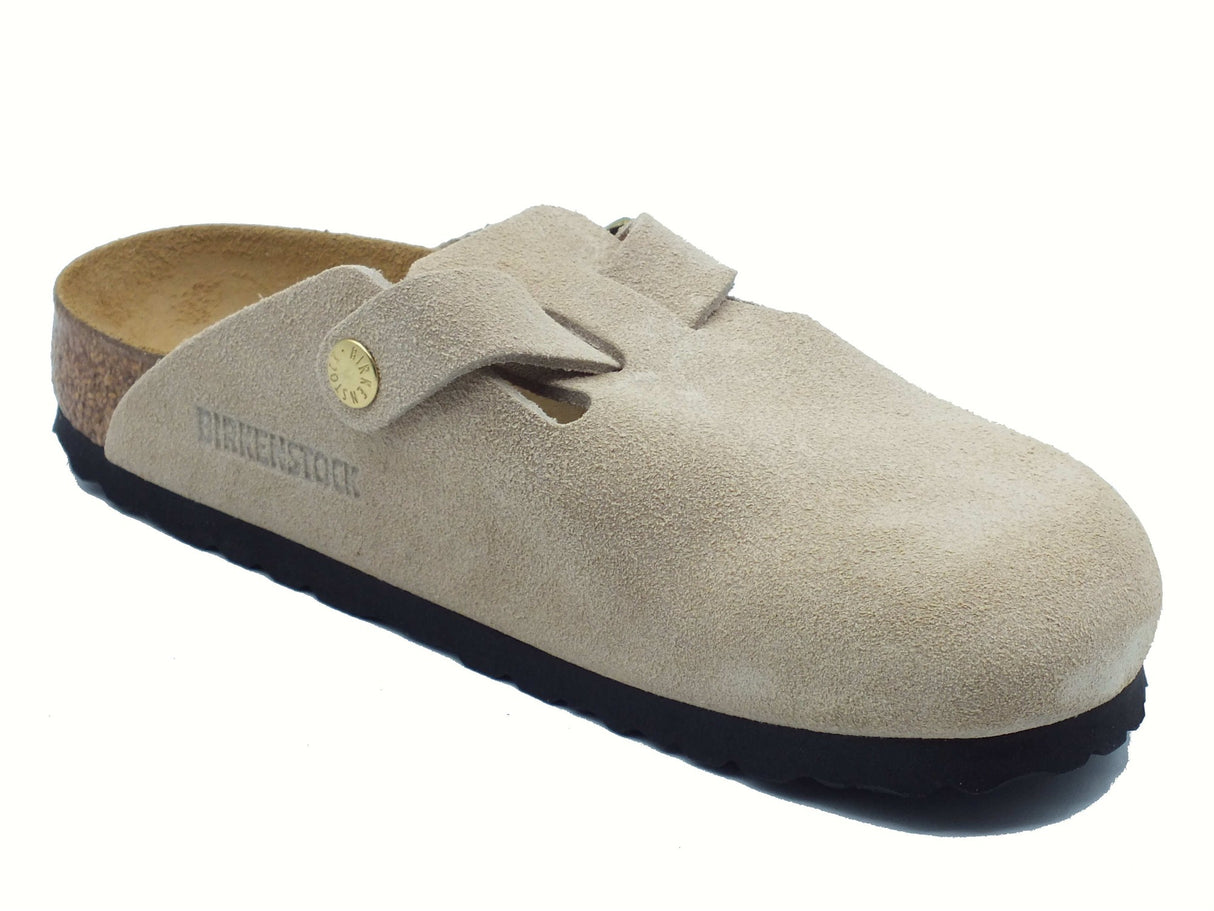 Birkenstock Birkenstock 1030883 Boston Bs Sandcastle Sandali per Donna in camoscio sabbia Sandcastle