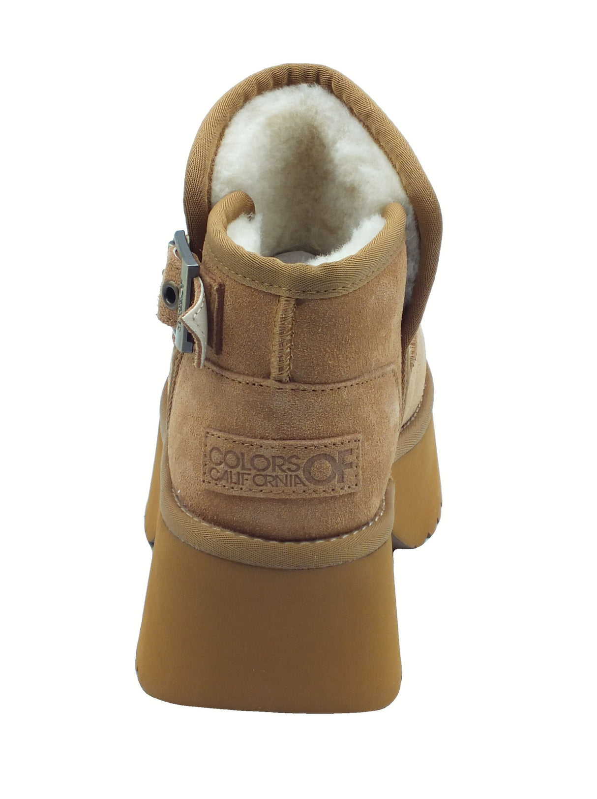 Colors of California Colors of California HC.HELEN01 Tan Tronchetti con zeppa per Donna in camoscio Tan