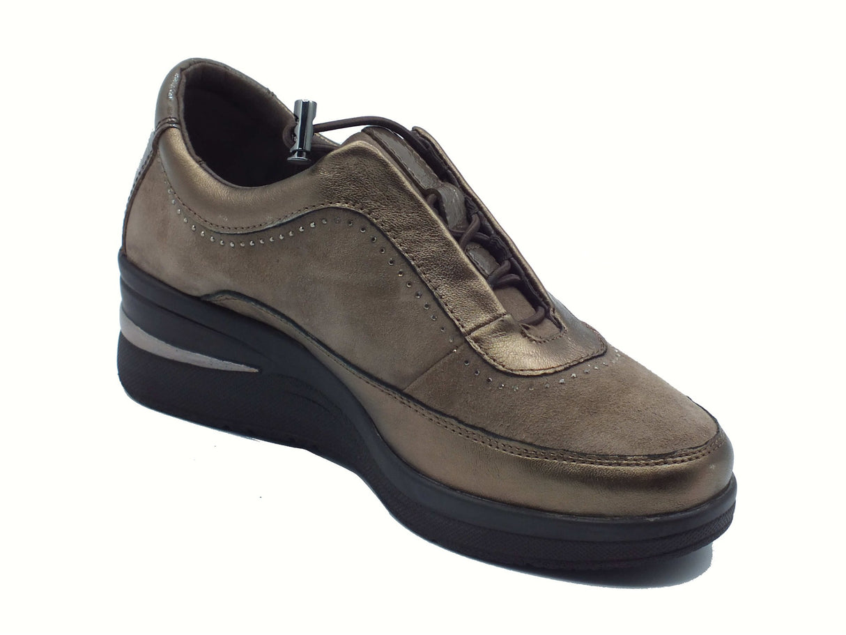 Cinzia Soft Cinzia Soft IV0923996 Visone Sneakers Confort per Donna in nabuk allaccio rapido Visone