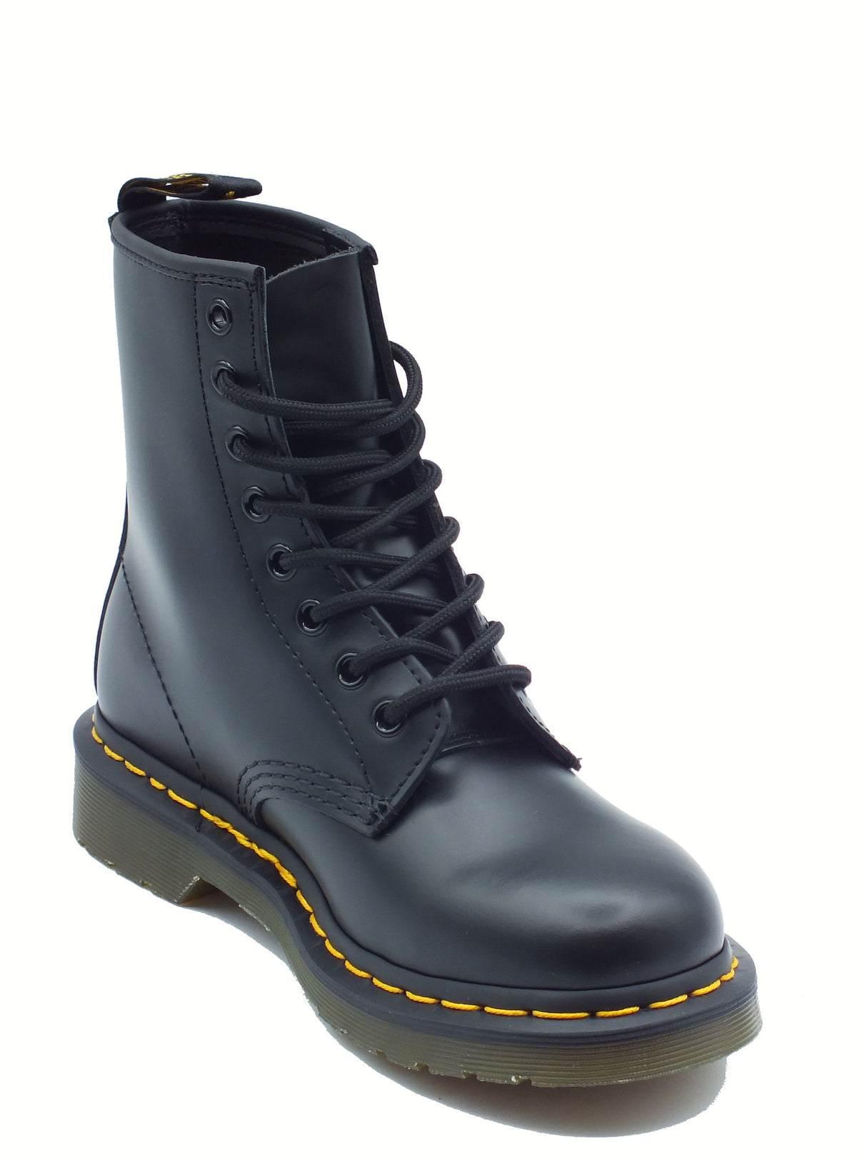 Dr. Martens Dr. Martens 1460 Smooth Black Anfibio per Donna in pelle con tacco Smooth Black