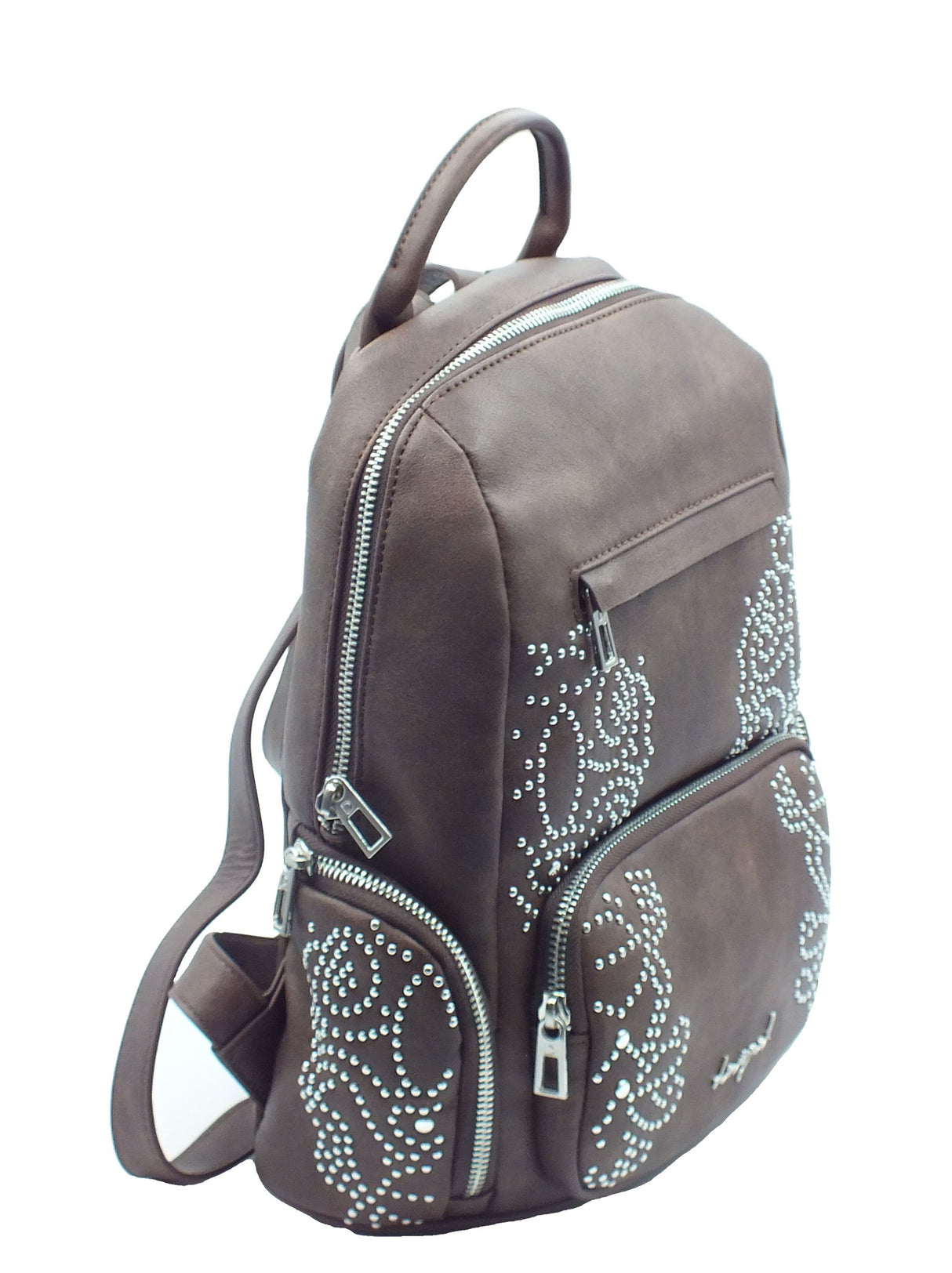 Desigual Accessori Donna - Borse Desigual 25WAKP22 Back Poker Face Mini Choco Choco