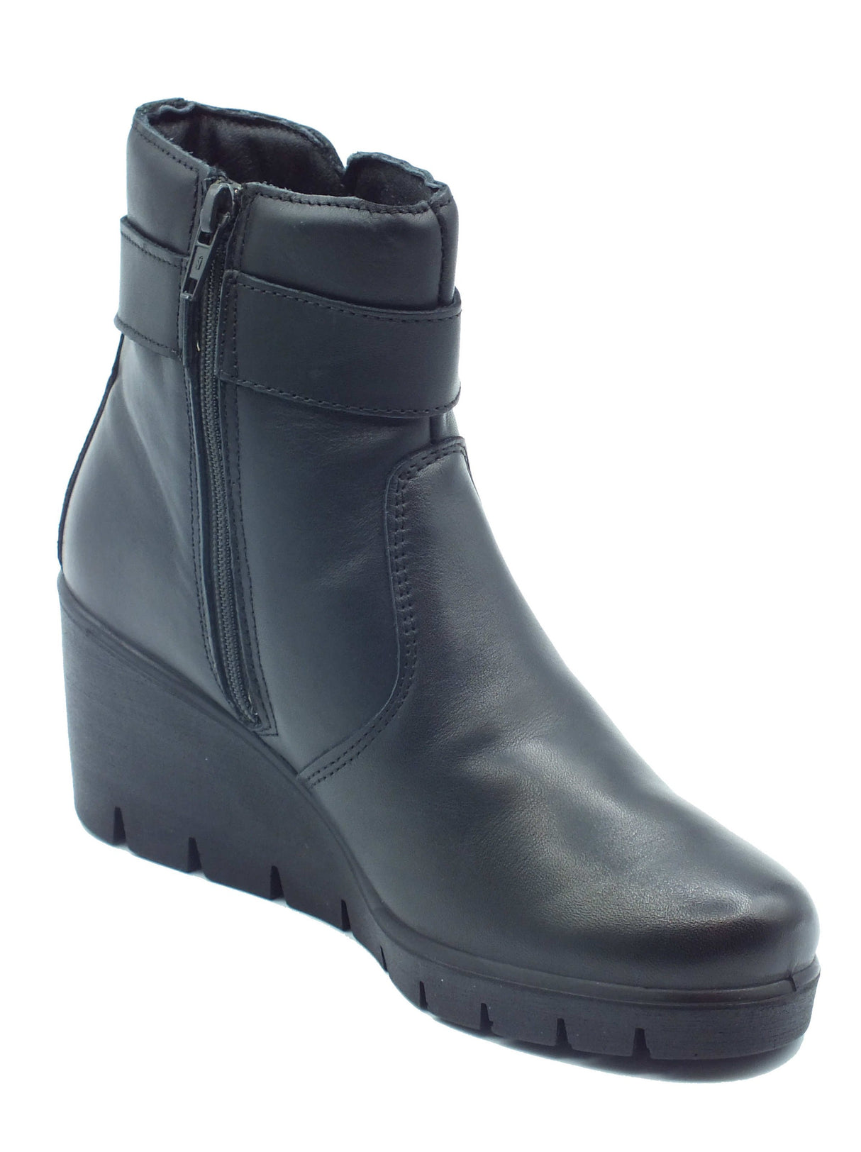 ENVAL Soft Scarpe Donna - Tronchetti con zeppa ENVAL Soft 4763100 Nappa Soft Nero Nero