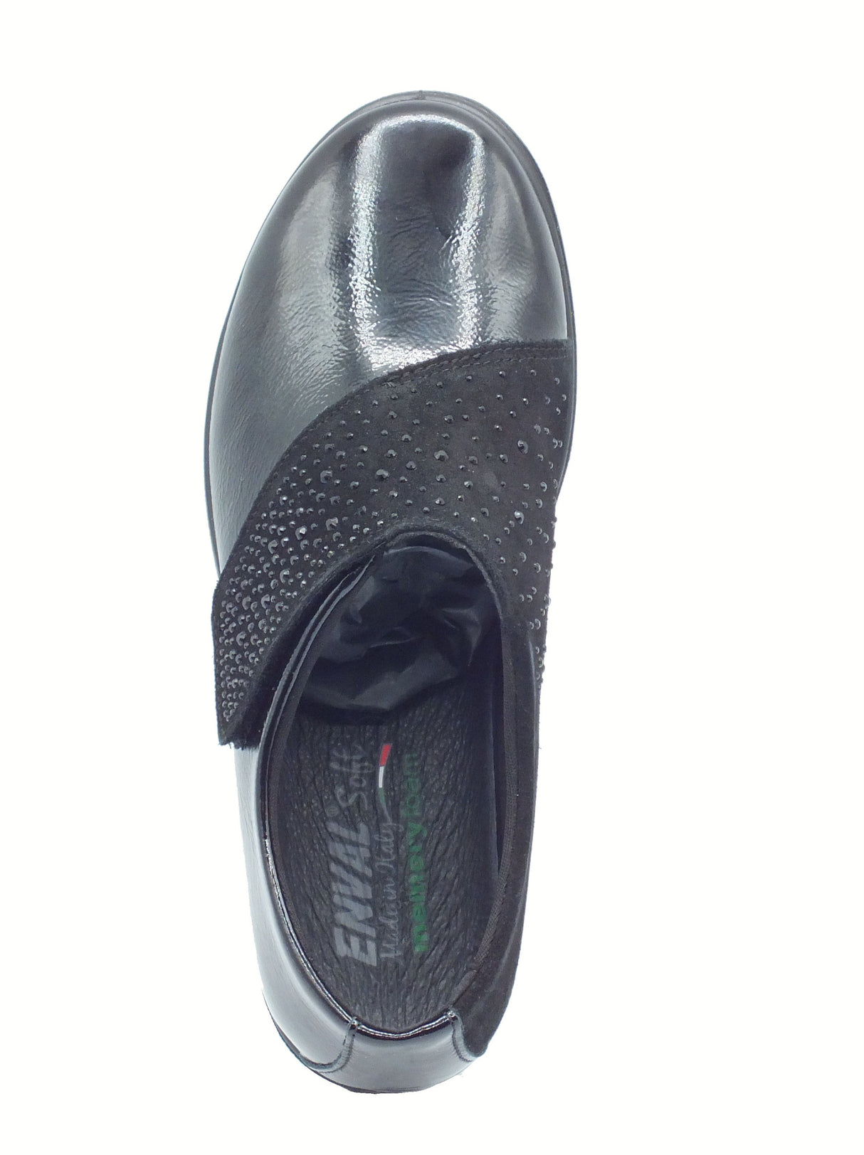 ENVAL Soft ENVAL Soft 8761300 Naplak Nero Mocassini Confort per Donna in vernice con strappo Naplak Nero