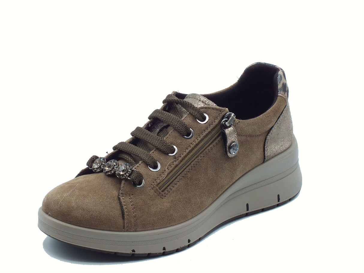 ENVAL Soft ENVAL Soft 8777922 Scam Capra Fango Scarpe per Donna in nabuk con lampo e lacci Fango