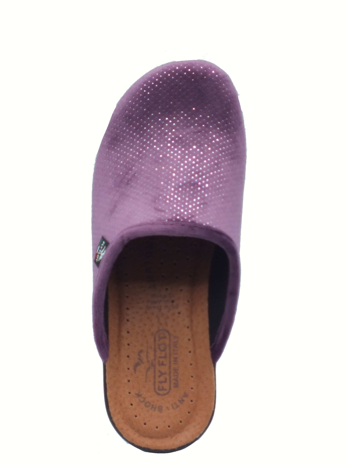 Fly Flot Fly Flot 96 W36 FE Valganna Lilla Pantofole per Donna in tessuto con sottopiede anti-shock in pelle Lilla