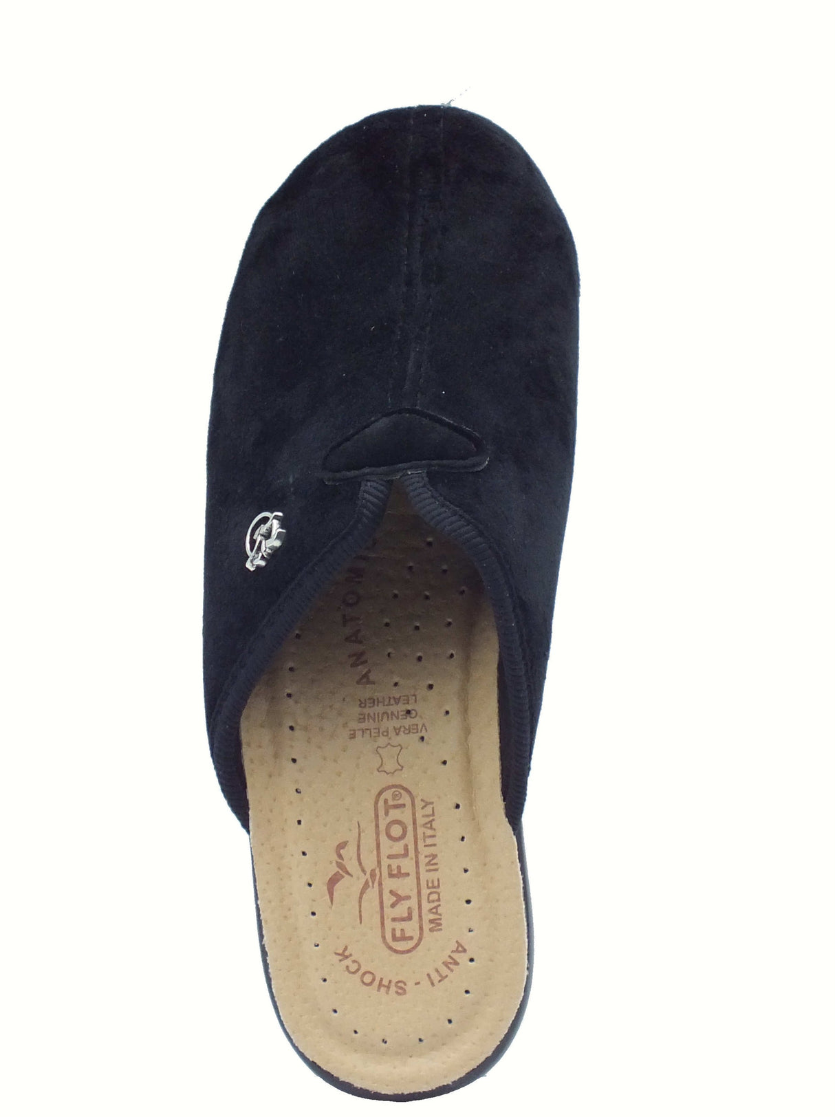 Fly Flot Fly Flot L8 X68 PE Piubega Nero Pantofole per Donna in tessuto con sottopiede anti-shock in pelle nero