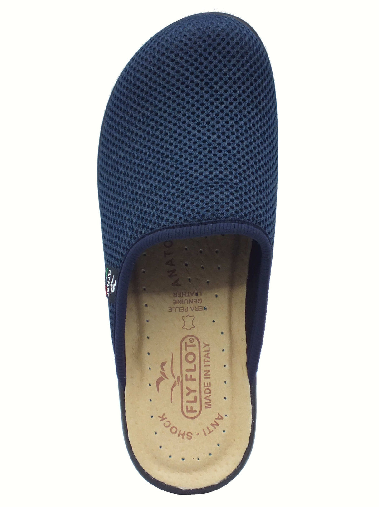 Fly Flot Fly Flot T4 368 FE Anoia Blu Pantofole per Donna in tessuto con sottopiede anti-shock in pelle Blu