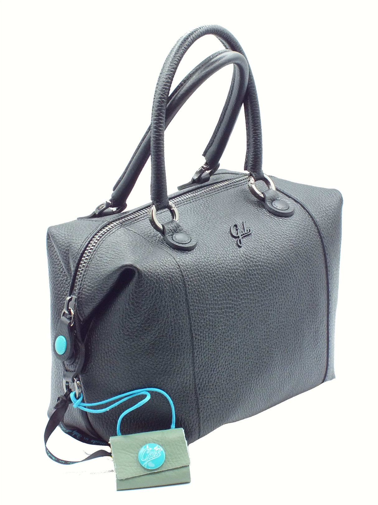 Gabs Gabs G000033T2 G3 Plus Bull Black Nero Tg M Borsa Shopping per Donna in pelle nera con lampo Black